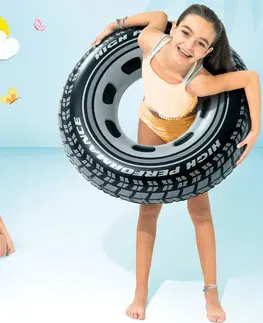 Nafukovačky Plavecké kolo s motivem pneumatiky