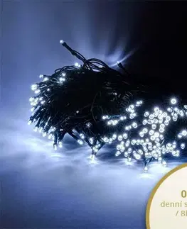 LED řetězy DecoLED LED světelný řetěz - 40m, 200 ledově bílých diod