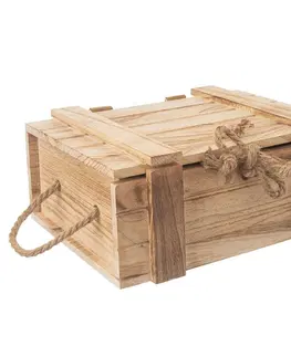 Úložné boxy Orion Dřevěná dárková truhla, 36 x 26 x 16 cm 