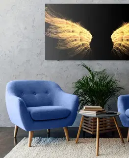 Obrazy andělů Obraz zlatá andělská křídla