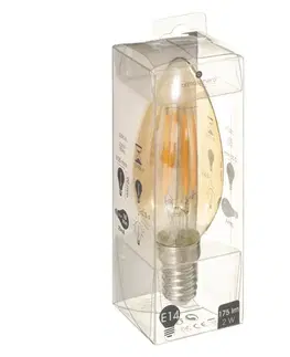 Žárovky DekorStyle LED žárovka Flame Straight 2W E14 teplá bílá