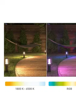 Inteligentní osvětlení příjezdové cesty tint Müller Licht tint Petunia LED světlo na cestu sada 3 kusů