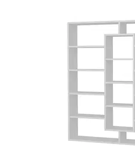 Regály a poličky Sofahouse Designový regál Xiola 135,7 cm bílý