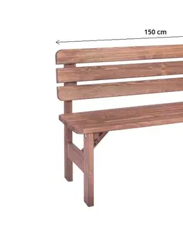 Zahradní lavice Zahradní lavička MIRIAM Rojaplast 150 cm