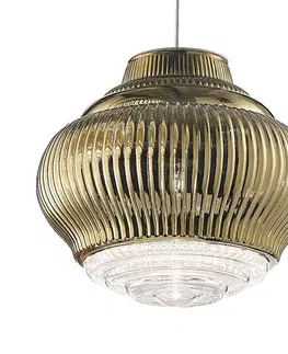 Závěsná světla Ailati Závěsné svítidlo Bonnie 130 cm starozlatá metalíza