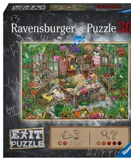 Hračky puzzle RAVENSBURGER - Exit Puzzle: Skleník 368 dílků