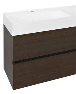 Koupelnový nábytek SAPHO ODETTA umyvadlová skříňka 118x50x43,5cm, borovice rustik DT120-1616