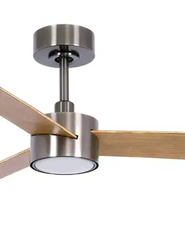 Stropní ventilátory se světlem Beacon Lighting LED stropní ventilátor Climate IV, nikl/teak