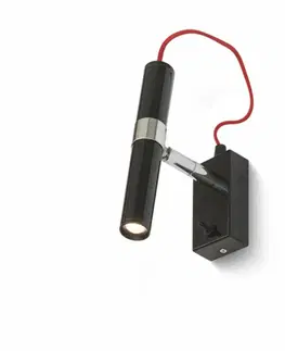 LED bodová svítidla RED - DESIGN RENDL RENDL VIPER WL černá chrom 230V LED 3W 60° 3000K R12461
