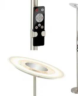 LED stojací lampy BRILONER LED nepřímé osvětlení se čtecí lampou, noční světlo, časovač, vypínač, stmívatelné BRILO 1340-022