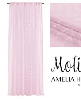 Záclony Záclona AmeliaHome Molisa III růžová, velikost 140x270
