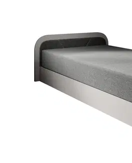 Postele Artelta Jednolůžková postel PARYS šedá | 80 x 190 cm Barva: Pravá / Sawana 05