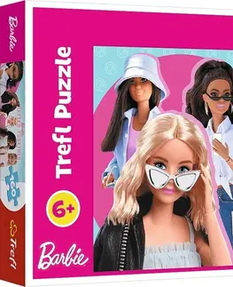 Hračky puzzle TREFL - Puzzle Barbie a její svět 160 dílků