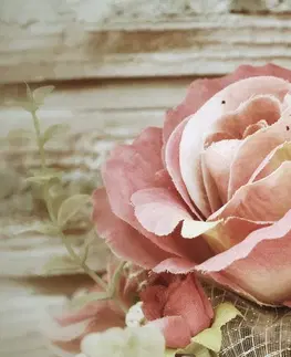Vintage a retro obrazy Obraz růžová vintage růže