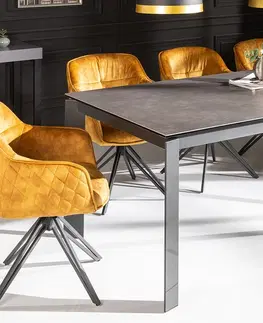 Jídelní stoly LuxD Roztahovací jídelní stůl Narissara 180-240 cm antracit
