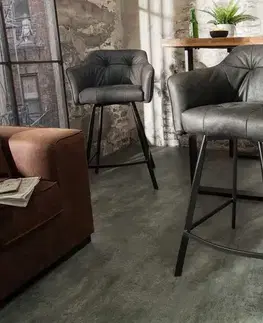 Barové židle LuxD Designová barová židle Giuliana, antik šedá