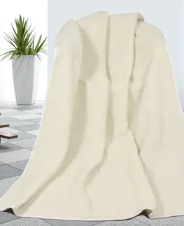 Přikrývky Bellatex Vlněná deka Evropské Merino bílá, 155 x 200 cm