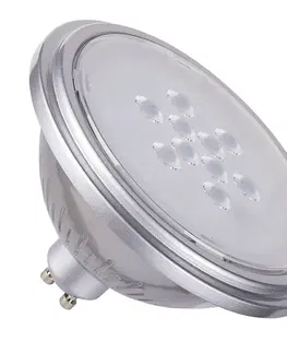 LED žárovky SLV BIG WHITE QPAR111 GU10 LED světelný zdroj stříbrný 7 W 4000 K CRI 90 25° 1005293