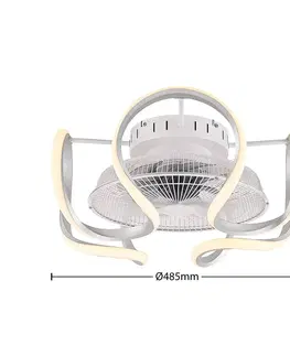 Stropní ventilátory se světlem Starluna Starluna Lykkela stropní ventilátor CCT stříbrná