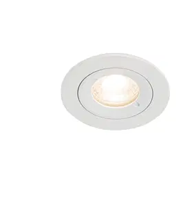 Podhledove svetlo Moderní vestavné bodové svítidlo bílé kulaté IP44 - Xena Round