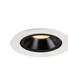 LED podhledová svítidla SLV BIG WHITE NUMINOS GIMBLE L zápustné stropní svítidlo bílé/černé 2700 K 40° 1005987