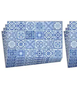 Nálepky na obkládačky Nálepky na obkládačky modrá portugalská mozaika (balení 8 ks)