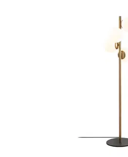 Svítidla Sofahouse 28616 Designová stojanová lampa Qunsia 130 cm zlatá