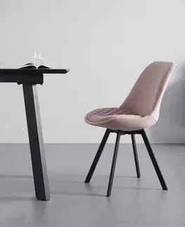 Židle do jídelny Židle Isabella Samet - Růžová