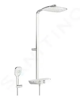 Sprchy a sprchové panely HANSA Emotion Sprchový set s termostatem, 360x220 mm, 3 proudy, bílá/chrom 5865017182