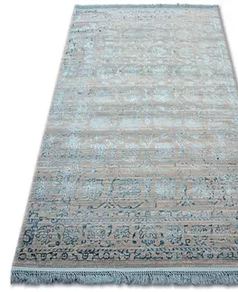 Koberce a koberečky Dywany Lusczow Kusový koberec MANYAS Zhera šedo-modrý, velikost 80x300