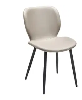 Židle do jídelny Židle Iery - Šedohnědá Koženka