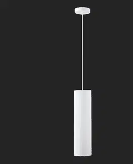 Klasická závěsná svítidla OSMONT 58191 KUMA S3 závěsné skleněné svítidlo bílá IP20 60W E27