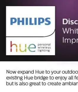 Chytré osvětlení PHILIPS HUE Hue LED White and Color Ambiance Venkovní sloupkové svítidlo Philips Impress 17432/30/P7 černé 77cm 2200K-6500K RGB