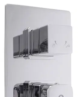 Koupelnové baterie SLEZAK-RAV Vodovodní baterie sprchová vestavěná s přepínačem YUKON, Barva: chrom YU186K