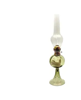 Lampy Floriánova huť Petrolejová lampa KVĚTA 50 cm lesní zelená 