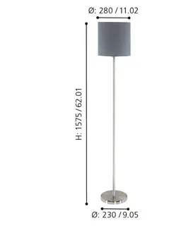 Stojací lampy se stínítkem EGLO Stojací svítidlo PASTERI 95166