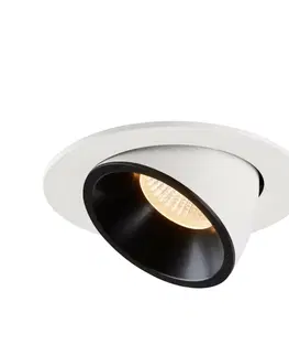 LED podhledová svítidla SLV BIG WHITE NUMINOS GIMBLE L zápustné stropní svítidlo bílé/černé 2700 K 40° 1005987