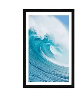 Příroda Plakát s paspartou mořská vlna