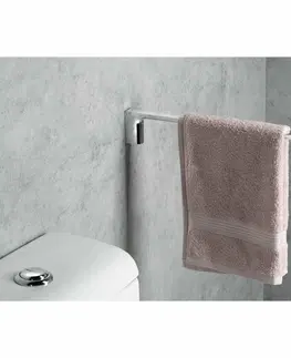Koupelnový nábytek GEDY PI2213 Pirenei pevný držák ručníků 41 cm, stříbrná