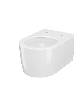 WC sedátka DEANTE Podomítkový rám, pro závěsné WC mísy + SLIM tlačítko černé + WC CERSANIT INVERTO + SEDÁTKO DURAPLAST SOFT-CLOSE CST_WC01 N51P IN1