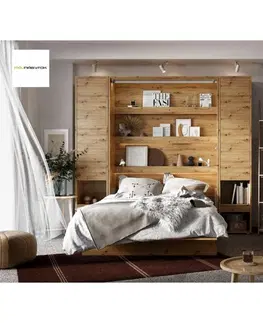 Postele Dig-net nábytek Sklápěcí postel Lenart BED CONCEPT BC-03 | 90 x 200 cm Barva: Bílá