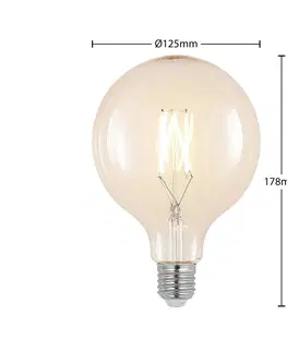 Stmívatelné LED žárovky Arcchio LED žárovka E27 6W 2700K G125 globe filament čirá