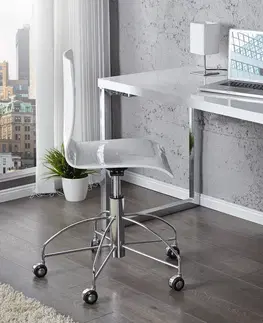 Stylové a luxusní pracovní a psací stoly Estila Moderní elegantní pracovní stůl White Desk
