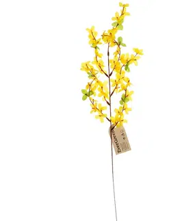 Květiny Sada 3 ks umělá rostlina Forsythia, v. 52 cm
