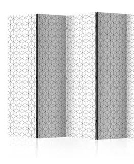 Paravány Paraván Cubes texture Dekorhome 225x172 cm (5-dílný)