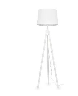 Dřevěné stojací lampy Ideal Lux YORK PT1 NERO - 121437