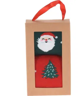 Hračky Dámské vánoční ponožky Santa Claus II, 2 páry