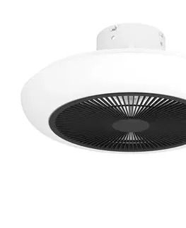 Domácí ventilátory Eglo Eglo 35094 -LED Stmívatelný stropní látor SAYULITA 25,5W/230V bílá/černá+DO 