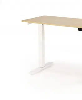 Pracovní stoly Výškově nastavitelný psací stůl B53 Halmar Bílá