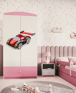 Dětský nábytek Kocot kids Dětská skříň Babydreams 90 cm formule růžová